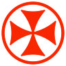 Наклейка Наклейка грузинский болнисский крест