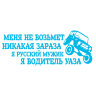 Наклейка на УАЗ голубая