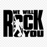 Наклейка на гитару We will rock you