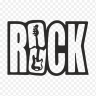 Наклейка ROCK на гитару