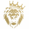 Наклейка лев с короной (вер. 3)