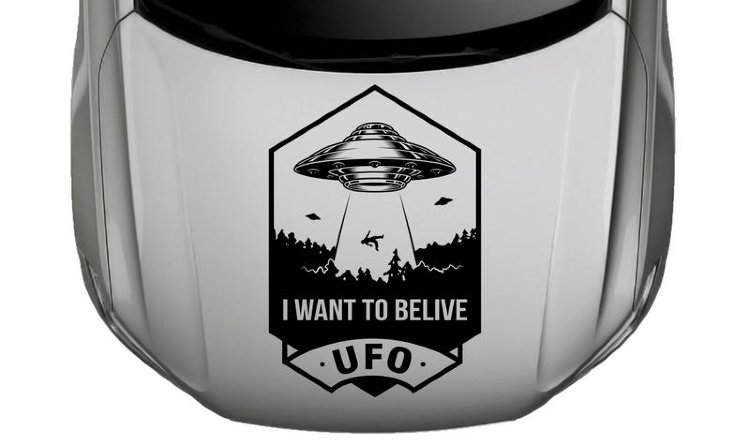Наклейка UFO на капот