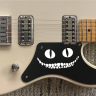 Наклейка на гитару чеширский кот