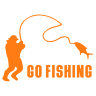 Наклейка Go fishing
