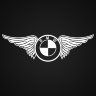Наклейка на мотоцикл BMW с крыльями