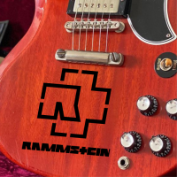 Наклейка Rammstein на гитару