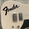 Наклейка Fender на гитару