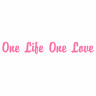 Наклейка One Life One Love на велосипед