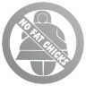Наклейка NO FAT CHICKS