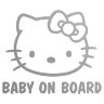 Наклейка Baby on board (kitty)