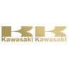 Наклейка логотип Kawasaki на мотоцикл