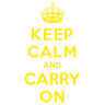 Наклейка Keep calm and carry on