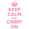 Наклейка Keep calm and carry on