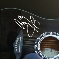 Наклейка на гитару автограф Джимми Пейджа